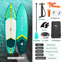 Accessoire de planche à pagaie gonflable (SUP) de 11,6 pieds en PVC, matériau cousu, pour skateboard, vente en gros OEM