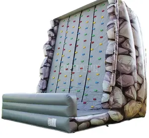 Darbe şişirmek kaya tırmanma duvarı özelleştirmek 0.55mm PVC branda malzeme yetişkin ve çocuk spor oyunu