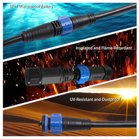 Konektor Tahan Air Ip67 Kustom 2 Pin 50A Konektor Steker Jantan Betina Soket Kabel Tahan Air Led
