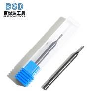 Fraise diamantée à une dent OEM PCD, fraise à haute brillance pour aluminium, acrylique, fibre de carbone, plastique, cuivre, graphite