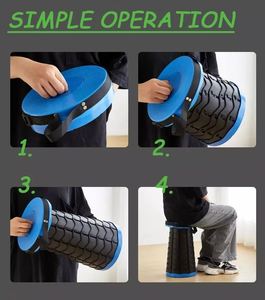 Canne à pêche rétractable en plastique, compacte, universelle, durable, améliorée, professionnelle, haute pression, robuste, pour le camping et l'extérieur - Product Image 4