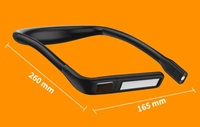 Ventes directes d'usine nuit lecture éclairage LED lampe de bureau USB charge trois couleurs pliant Double tête suspendu cou lampe de lecture
