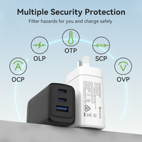 Chargeur rapide Type-C PD 20W 30W 36 65W approuvé CB CE KC PSE SAA C-TICK pour ordinateur portable