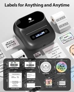 Phomemo M220 Label <span class=keywords><strong>Maker</strong></span> Impresora de etiquetas de código de barras Impresora térmica inalámbrica de 80mm Dirección de ropa de correo Teléfono compatible Laptop - Product Image 3
