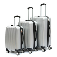 Valise de haute qualité à prix avantageux, ABS+PC rouge, 20 pouces, 24 pouces, avec roulettes Ormi, fabriquée en Chine