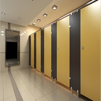 Système de cloisons de salle de bain modulaires en panneaux HPL compacts et modernes, écologiques et durables, pour hôtels et hôpitaux