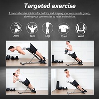 Chaise romaine professionnelle réglable, banc d'hyperextension robuste, machine d'extension dorsale pour entraînement de fitness à domicile, solide