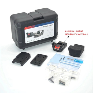 전술 <span class=keywords><strong>M1</strong></span> 미니 레드 닷 Relfex 컴팩트 사이트 블랙 TAN 그레이 레드 컬러 마운트 베이스와 탑 오픈 이미 터 사냥 스코프 - Product Image 6