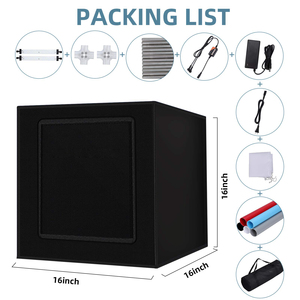 Kit de tente <span class=keywords><strong>pliable</strong></span> <span class=keywords><strong>et</strong></span> Portable de 80cm, équipement de photographie à lumière blanche, éclairage de <span class=keywords><strong>Studio</strong></span> de prise de vue avec arrière-plans colorés - Product Image 6