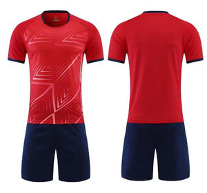Seragam Jersey Sepak Bola Lengan Setengah O-Neck dengan Cetak Transfer Sublimasi 100% Poliester yang Dapat Bernapas, dengan Desain Tim Kustom untuk Semua Musim - Product Image 6