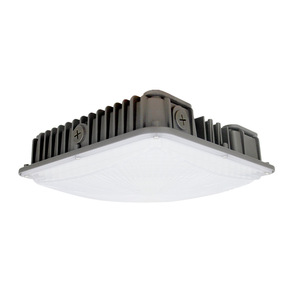 适用于天篷灯 IP65 铝制 40W-100W ETL 130-170lm/w 带运动传感器 商用加油站 车库 仓库 车棚 - Product Image 1