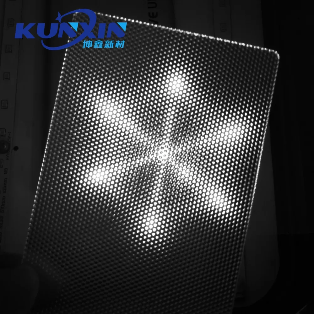 Kunxin Glaring 제어 반투명 PMMA 프리즘 UGR 빛 디퓨저 LED