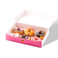 Boîtes d'emballage en papier pour pâtisserie, macaron donut, cupcake, caja, gâteau donut, boîte d'emballage pour aliments
