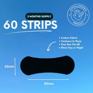 Bandes nasales anti-ronflement hypoallergéniques respirantes noires YOJO - Product Image 5