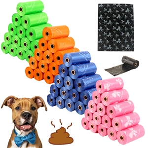 Bolsas para excremento de perro al por mayor de fábrica en stock, 8 colores a elegir, bolsas biodegradables EPI engrosadas, se aceptan patrones personalizados - Product Image 1