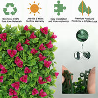 Panneaux de haie verticale décoratifs pour intérieur et extérieur, en buis, plantes vertes, fausse herbe artificielle pour mur végétal