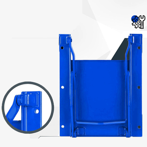 Puerta de Granja JH-Mech de Acero al Carbono Azul con Recubrimiento en Polvo, Construcción Metálica Rectangular Reforzada de Fácil Acceso y Alta Resistencia - Product Image 1