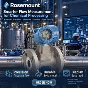 Débitmètre Rosemount 8600 pour applications de fluides propres et utilitaires, débitmètre haute précision - Product Image 2