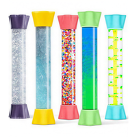 Nuevo Temporizador Líquido Sensorial para Niñas, con Burbujas de Colores, Reloj de Arena Colorido, Relajante
