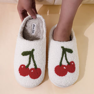 Pantuflas de Mujer al por Mayor de Alta Calidad con Suela de TPR, Forro de Peluche, Pantuflas Afelpadas para Mujer con Gran Popularidad - Product Image 4