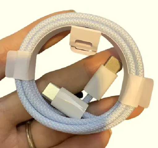 USB-C to USB-C and C to IOS PD Nylon Cable Fast Charge Data Sync 5 Colors 3Feet/1Meter 12W 20W