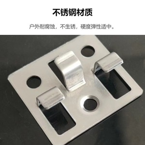 Stainless Steel Shelf Support Clips for Furniture Cabinet-Strong <b>Black</b>/Dark Gray Modern Simple Design - Product Image 2