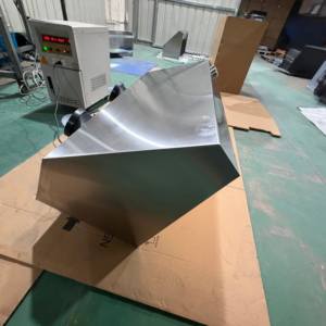 Hotte de cuisine électrique en acier inoxydable de 48 pouces, 2000 m³/h, à double moteur, avec commande numérique et écran tactile, filtre à déflecteur - Product Image 5