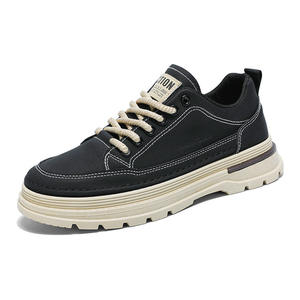 Bottes courtes tendance pour hommes, respirantes avec doublure en maille, chaussures de travail sportives à semelle épaisse pour l'été, polyvalentes, nouvelle mode - Product Image 6