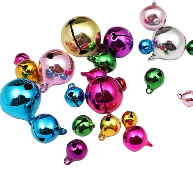 10mm 12mm 14mm Metall kleine Messing Jingle Bells für Festival Party Weihnachts baums chmuck