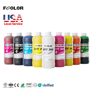 FCOLOR Premium 1000 ML Orange Rot Blau Grün Helle Farbe RGBO DTF Tinte für <span class=keywords><strong>Epson</strong></span> I3200 1390 4720 Xp600 Tx800 L1800 Drucker - Product Image 1