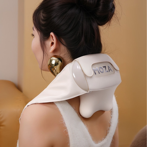 Moza Nacken massage gerät mit wärme elektrischem Shiatsu-Tiefen gewebe massage gerät zur Linderung von Nackens ch ulter schmerzen, tragbar für Büro, Reisen - Product Image 2