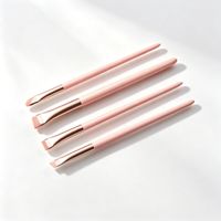 4-teiliges rosa Augen-Make-up-Pinsel-Set, Eyeliner-Klingenpinsel, Augenbrauen-Definierpinsel, Lidschattenpinsel für Augen-Make-up