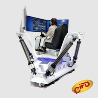 IFD 360 degrés VR simulateur de course de voiture 3 écrans 6 DOF jeu de conduite de voiture de course virtuelle avec CE RoHS à vendre