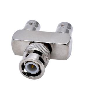 Adaptador BNC macho a 2 BNC hembra, conector divisor de Triple Jack tipo Y en T de 3 vías, adaptador coaxial de <span class=keywords><strong>Audio</strong></span> y vídeo F/M/F - Product Image 1
