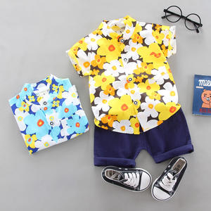 Vêtements pour enfants de style coréen pour l'été, costume pour bébé, chemise à manches courtes, ensemble deux pièces - Product Image 6