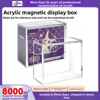 Étui de présentation en acrylique haute transparence personnalisé pour cartes à collectionner Pokémon TCG, boîte d'entraînement Elite pour le rangement à domicile et au bureau