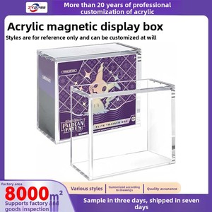 Étui de présentation en acrylique haute transparence personnalisé pour cartes à collectionner Pokémon TCG, boîte d'entraînement <span class=keywords><strong>Elite</strong></span> pour le rangement à domicile et au bureau - Product Image 4