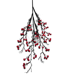 Ramas de Bayas Rojas Artificiales Kch de 30-40 Pulgadas, Flor de Seda, Decoración para el Hogar, Decoración de Año Nuevo - Product Image 5