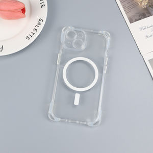 Coque antichoc transparente rigide avec chargement magnétique sans fil motif petite étoile, finition électroplaquée, support de <span class=keywords><strong>téléphone</strong></span> inclus (matériau PC) - Product Image 4