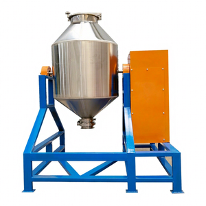 Mezclador de Polvo de Doble Cono de 500L, Mezcladora Industrial de Gránulos con Estructura de Soporte de Acero al Carbono - Product Image 1