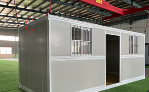 Casa contenedor plegable de 20 pies, oficina modular, casa pequeña de bajo precio, casa contenedor plegable con paneles sándwich. - Product Image 3