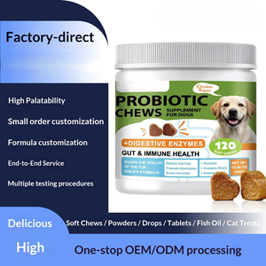Friandises à mâcher molles probiotiques pour la santé digestive des animaux de compagnie avec du citrouille, régulent la <span class=keywords><strong>flore</strong></span> <span class=keywords><strong>intestinale</strong></span> et renforcent l'immunité, soulagent les problèmes intestinaux chez les chiens - Product Image 5