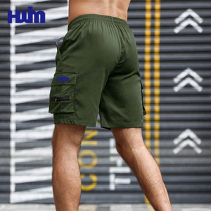 OEM vente en gros de shorts de survêtement <span class=keywords><strong>avec</strong></span> poches à rabat zippées pantalons de jogging légers shorts de fitness à cordon de serrage pour hommes shorts de course pour garçons - Product Image 2