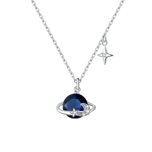 Colliers pendentifs cœur vintage romantiques - Argent sterling Pierres de zircon Plaqué or rose Chaîne à maillons pour femmes Mariage Fête - Product Image 4