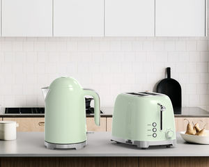 Nouveau Design rétro grille-pain et bouilloire à eau ensembles d'appareils ménagers bouilloire électrique en acier inoxydable et grille-pain - Product Image 3