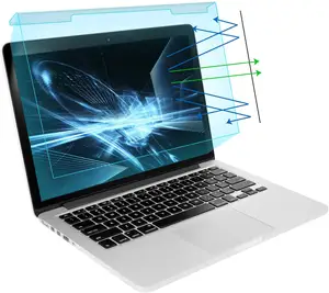 Película anti-azul do bloqueio da luz azul, fácil instalar sem fivelas 24 polegadas do computador usado anti-reflexo protetor de tela