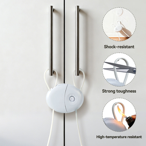 Verrous de sécurité pour portes de placards et tiroirs pour bébés en plastique 3M - Verrous anti-enfants sans BPA - Installation facile sans outils - Forme de pomme - Product Image 1