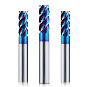 Dao phay CNC cacbua vonfram HRC63, chiều dài tiêu chuẩn, 2/3/4 cạnh, đầu vuông, đường kính 10 12 14 16 mm - Product Image 5