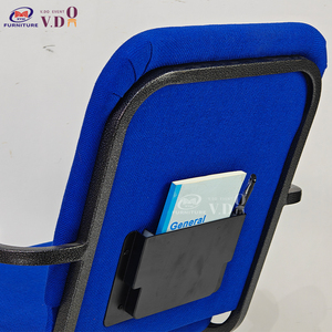 סיטונאי ערמה כיסאות עבור כנסיות מתכת זול אודיטוריום מתכת אדום מודרני כיסא הכנסייה - Product Image 2