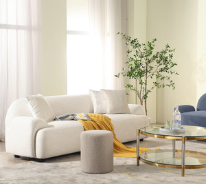 Pouf de luxe traditionnel en bois massif, meuble de salon, ottoman en tissu, coussin de sol, tabouret de siège souple, repose-pieds pour chambre à coucher - Product Image 2